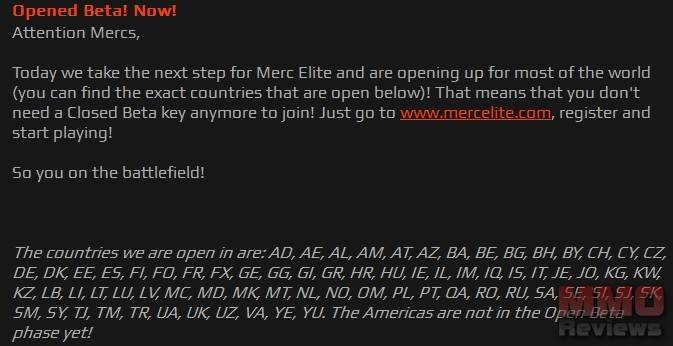 merc elite open beta